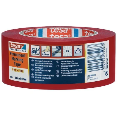 Afbeelding van Vloermarkeringstape Tesa 04169 50mmx30m rood
