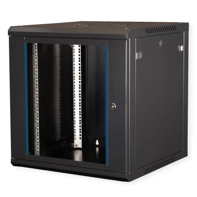 Afbeelding van VALUE 19 inch wandbehuizing 12HE, 600x600 mm zwart, bouwpakket