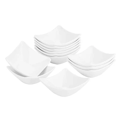 Afbeelding van MALACASA, Series Ramekin.Dish, 6/12 delige porseleinen mini muffin bakvormen, cakevorm, soufflévormen (12 delig 3&quot;/ 7.5cm / 60ml)