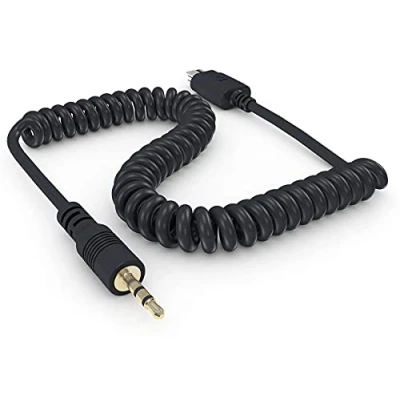 Afbeelding van Camera afstandsbediening spiraalkabel (DC2) voor Nikon Z7, Z6, D7500, D5500, D3300, D610, Df, D90, Coolpix P7800, A en meer