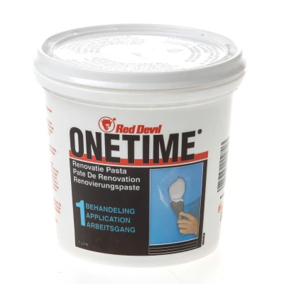 Afbeelding van Red Devil Onetime renovatiepasta / vulmiddel wit (1ltr)