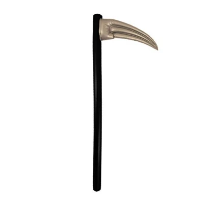 Afbeelding van Halloween Opblaasbare Magere Hein horror verkleed zeis 100 cm Verkleedattributen