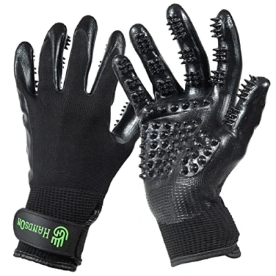 Afbeelding van LeMieux Grooming Glove Hands on zwart maat:l