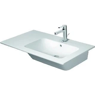 Afbeelding van Duravit Me by Starck meubelwastafel, asymmetrisch wastafel rechts mat
