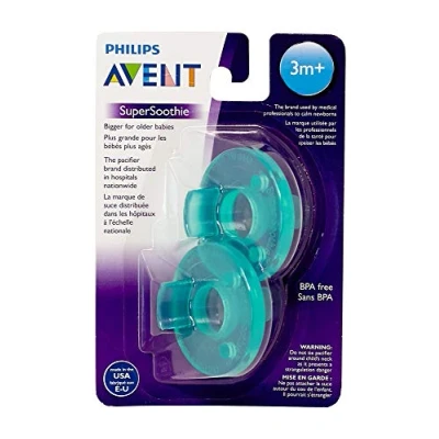 Afbeelding van AVENT Soothie fopspeen uit Amerika vanaf 3 maanden (3m+) 2 pack groen