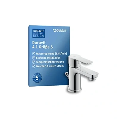 Afbeelding van Duravit A.1 wastafelmengkraan met waste S size chroom
