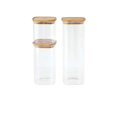 Afbeelding van Pebbly Voorraadpottenset, 3 stuks, Lang