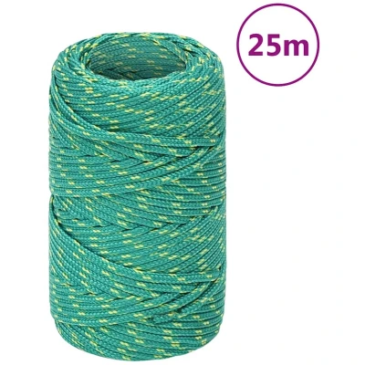 Afbeelding van vidaXL Boottouw 2 mm 25 m polypropyleen groen