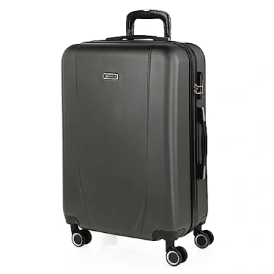 Afbeelding van ITACA Grote Koffer Trolley Reiskoffer van ITACA. Groot 4 Wielen Combinatieslot. ABS harde schaal 71170, Antraciet