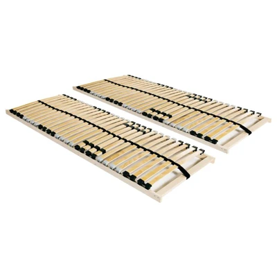 Afbeelding van Lattenbodems 2 st met 28 latten 7 zones 80x200 cm