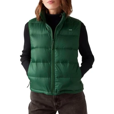 Afbeelding van Levi&#039;s Dames Polly Packable Vest Vest, Python Green, S