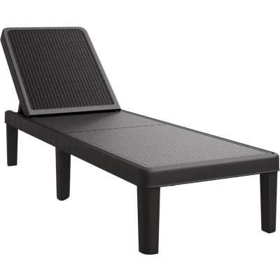 Afbeelding van Ligbed 159x57x83,5 cm polypropeen zwart