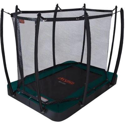 Afbeelding van Trampoline Avyna Pro Line FlatLevel 275 x 190 + Royal Class Veiligheidsnet Groen