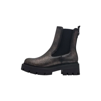 Afbeelding van Tamaris Touchit Enkellaarsjes met plateauzool, Dames, Maat: 37, Bronce Textiel