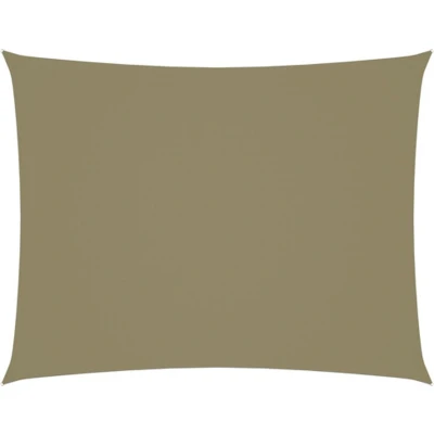 Afbeelding van vidaXL Zonnescherm rechthoekig 6x7 m oxford stof beige