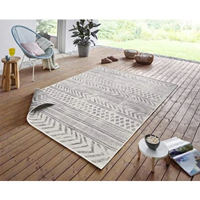Afbeelding van Dubbelzijdig vloerkleed Biri Crème 120x170cm Grijs 123vloerkleed.nl is de online webshop voor vloerkleden en woonaccessoires.