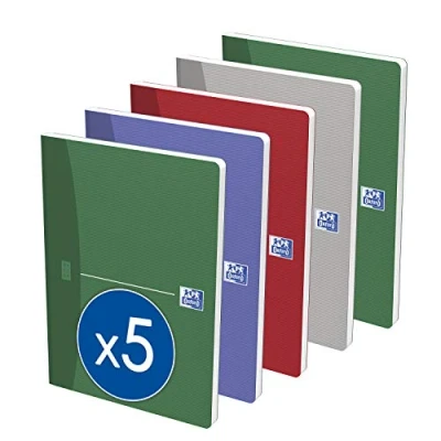 Afbeelding van Oxford Office Essentials Paperback A5, geruit, 5 stuks