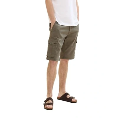 Afbeelding van TOM Tailor Shorts, Heren, Maat: 30, Smokey olive green