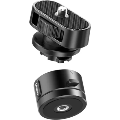 Afbeelding van ULANZI Go Quick II naar 1/4&quot; adapter schroefdraad basis + schroef Release Cover, compatibel met selfie stick/tripod/monopod/compacte camera/mobiele