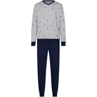 Afbeelding van Heren pyjama wintersport Pastunette Grijs Maat S