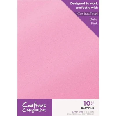 Afbeelding van Crafter&#039;s Companion Glitter karton A4 a 10 vel Baby Roze
