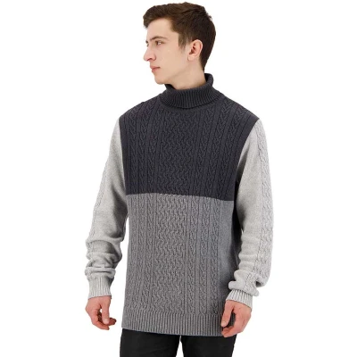 Afbeelding van G Star Cable color block loose turtle knit Heren Truien