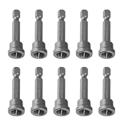 Afbeelding van 10 stuks 2&quot; PH2 Hex Shank Magnetische Phillips Schroevendraaier Bits Set voor Gipsplaten