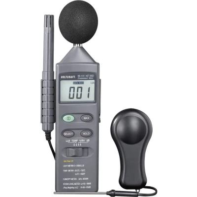 Afbeelding van VOLTCRAFT DT 8820 Temperatuurmeter 20 +750 C Sensortype K Multifunctionele 4 in 1 milieumeter