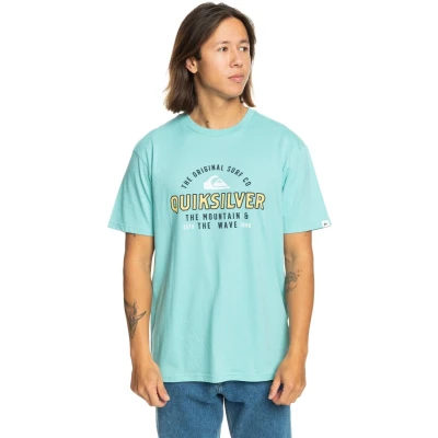 Afbeelding van Quiksilver Floating Around FÜR Tshirt print, Heren, Maat: Medium, Blue