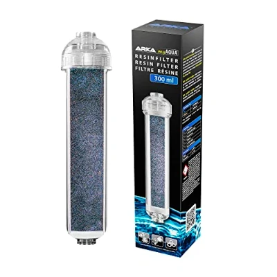 Afbeelding van ARKA Aquatics Resinfilter 300 ml zuiverstwaterfilter, verwijdert de fijnste resten van silicaat, nitraat, ideaal voor elk zeewater en zoetwateraquarium,