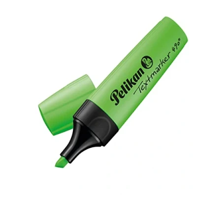 Afbeelding van Pelikan 814096 tekstmarker 490, groen, 10 stuks in kartonnen doosje
