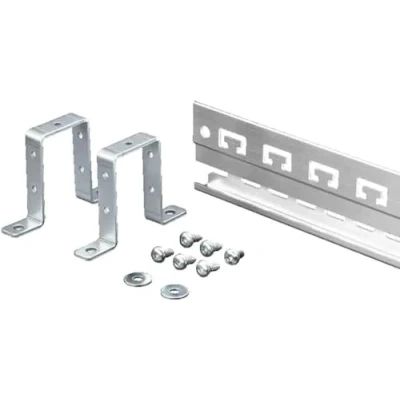 Afbeelding van Rittal montagerail voor emc schermbeugel en trekontlasting hamerkopuitsparingen lengte 753mm incl bevestigingsmateriaal 2388850