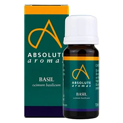 Afbeelding van Absolute Aromas Basilicum Etherische Olie 10 ml 100% Puur, Natuurlijk, Onverdund, Vegan en Dierproefvrij Voor Gebruik in Diffusers Aromatherapie Mengsels