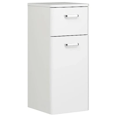 Afbeelding van Pelipal Badkamerkast Quickset 359 in wit hoogglans, 30 cm breed, onderkast met 1 deur, lade en legplank