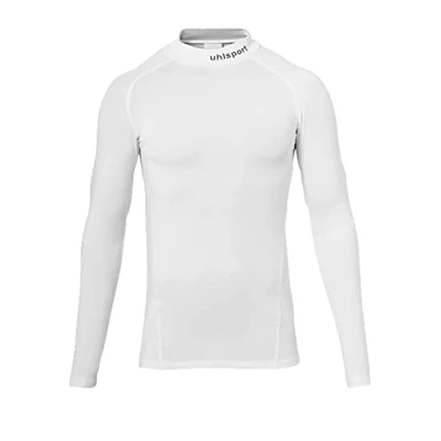 Afbeelding van Uhlsport Distinction Pro Baselayer Shirt Opstaande Kraag Heren Wit Maat: 3XL