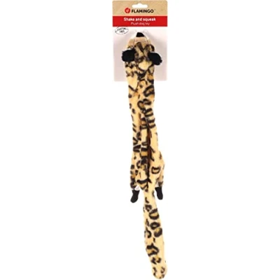 Afbeelding van &quot;XL Wildlife Dieren Hondenknuffel: Perfecte Knuffel voor Je Hond&quot; Oranje / Luipaard 16cm x 57 cm