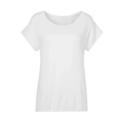 Afbeelding van Lascana Tshirt basic, Dames, Maat: 32/34, Weiß