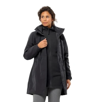 Afbeelding van Jack Wolfskin Ottawa Parka, Dames, Maat: XS, Black