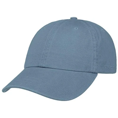 Afbeelding van Stetson Rector Baseballcap Dames/Heren UV bescherming cap pet zonnecap metalen gesp met klep voor Zomer/Winter One Size blauw