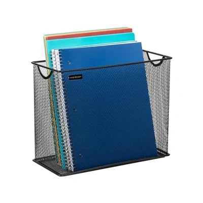 Afbeelding van Mind Reader Bestandsopbergdoos/mand voor brieven, juridische documenten, archiveringsdocumenten, mappen, kantoororganizer, zwart, 30,48 x 14,61 24,13 cm; 766,57 gram