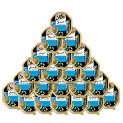 Afbeelding van Sheba Sauce Collection Lover nat kattenvoer in schaal met tonijn (MSC) 2 x 11 85 g
