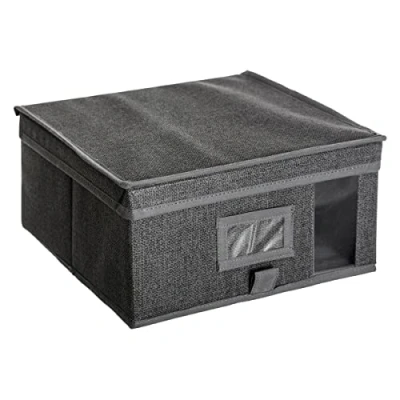 Afbeelding van 5Five Opberghoes/beschermhoes kleding/schoenen grijs 30 x 15 cm Opberghoezen