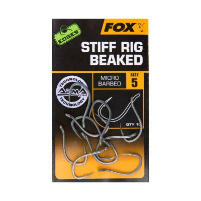 Afbeelding van Fox Edges Armapoint Stiff Rig Beaked Micro Barbed 10pcs Maat : Haak 4