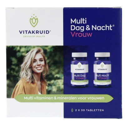 Afbeelding van Vitakruid Multi Dag &amp; Nacht Vrouw Tabletten 60TB