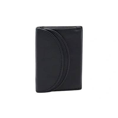 Afbeelding van LEAS mini portemonnee RFID bescherming in echt leer, zwart editie, zwart, 9,0x6,5cm, gesloten