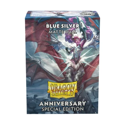 Afbeelding van Dragon Shield Special Edition Sleeves Dual Matte: Blue Silver (100 stuks)
