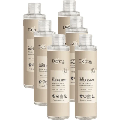 Afbeelding van Derma Eco Make up Remover Reinigingswater 200 ML Parfumvrij Veganistisch Gezichtsverzorging Hypoallergeen