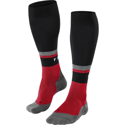 Afbeelding van FALKE RU Compression Energy M KH Hardloopsokken voor heren, functioneel materiaal met compressie, 1 paar, rood (Scarlet 8070) kuitomtrek W4, 43 46 W4