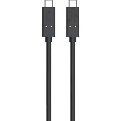 Afbeelding van Aukey USB C Kabel 4 Gen 3x2 0,8 meter Zwart