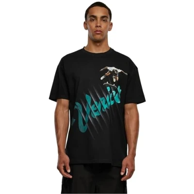Afbeelding van Upscale by Mister TEE Venice Oversize Tshirt print, Heren, Maat: XS, Black